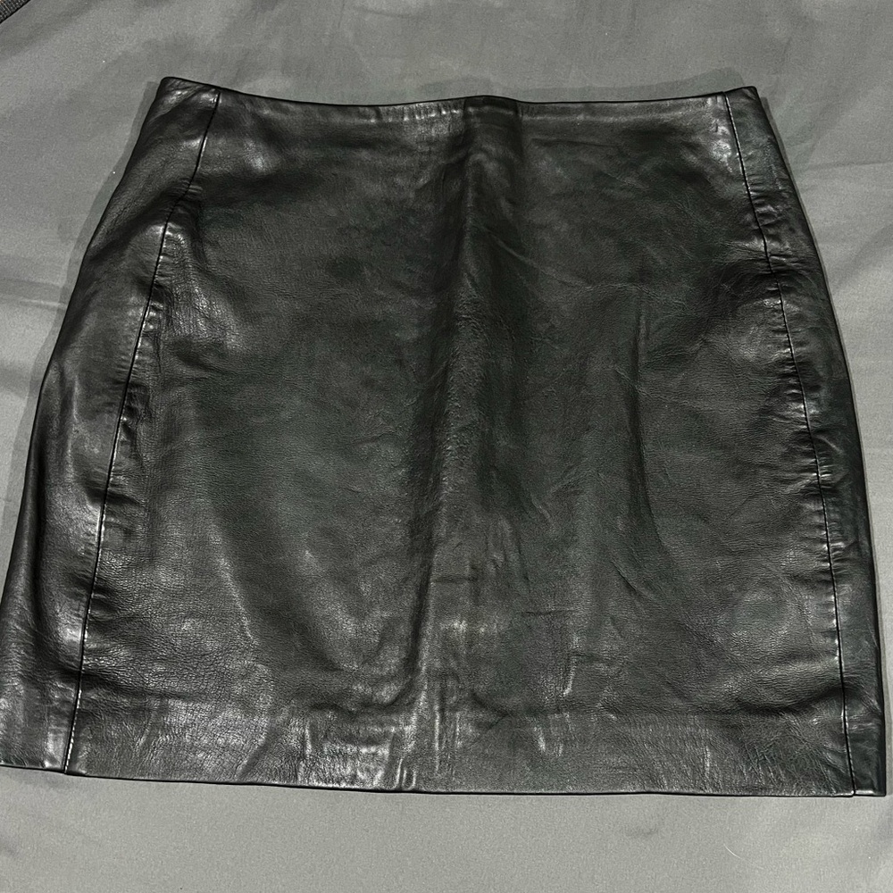 Sezane Black Mini Pencil Skirt Night Out size 34